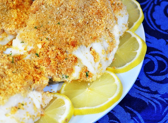 New England Style Baked Scrod - Item # 159 - Dave's Fresh Marketplace Catering RI